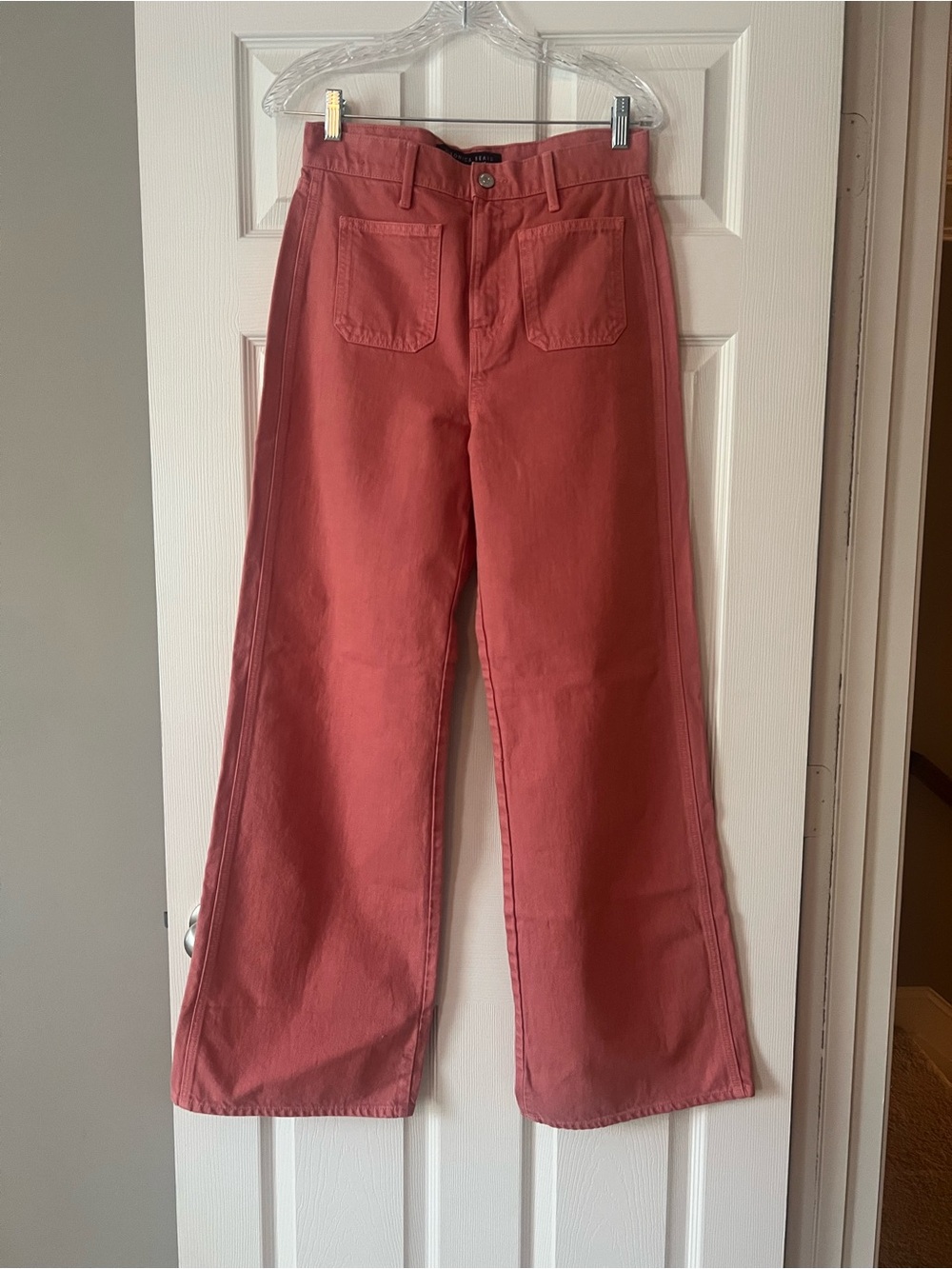 NWOT Veronica Beard Coral Wide-Leg Jeans